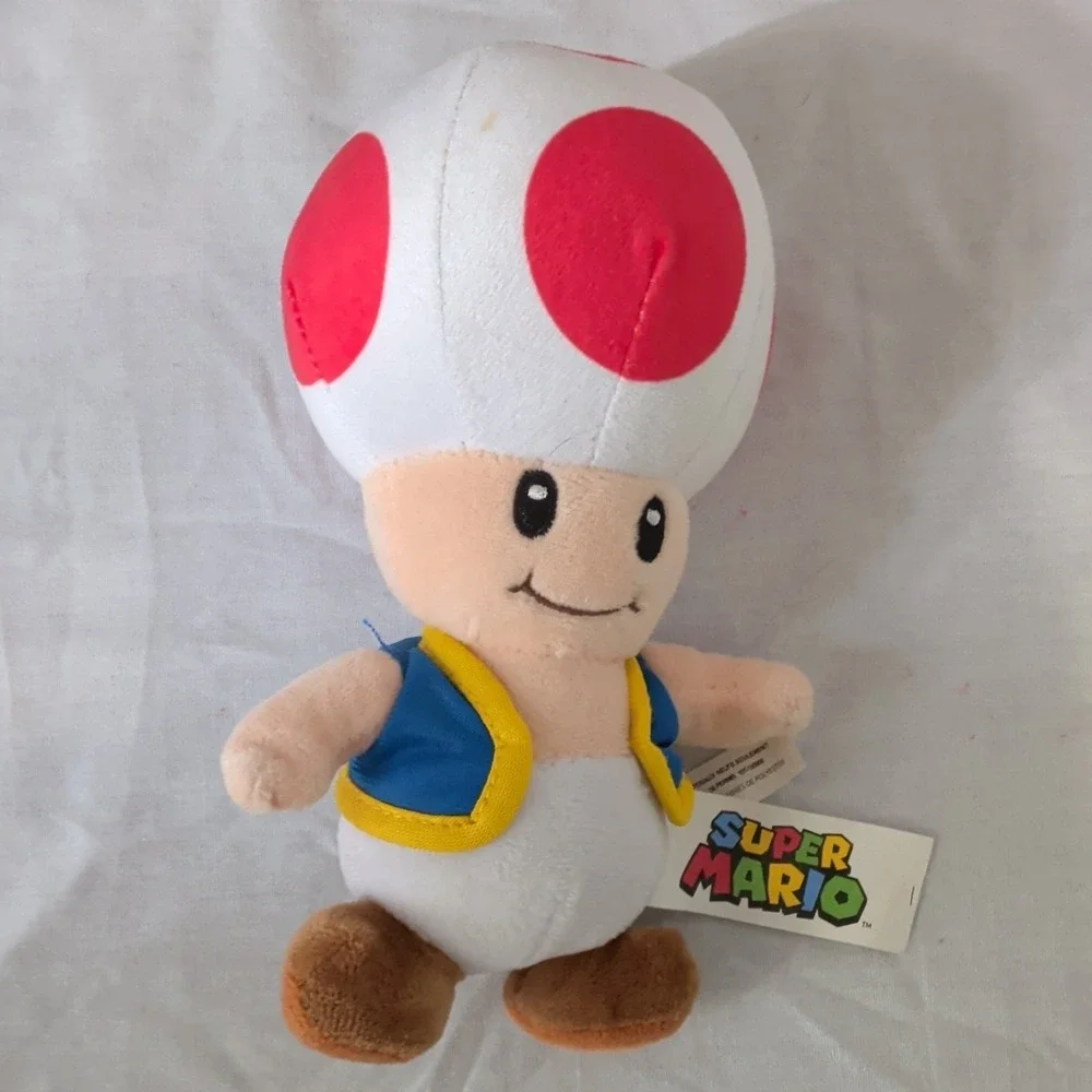 Super Mario Plush Lot of 6: Mario Luigi Yoshi Toad Goomba Shy Guy, Small